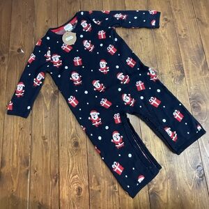 Mud pie size 9-12 months knit one piece Santa outfit